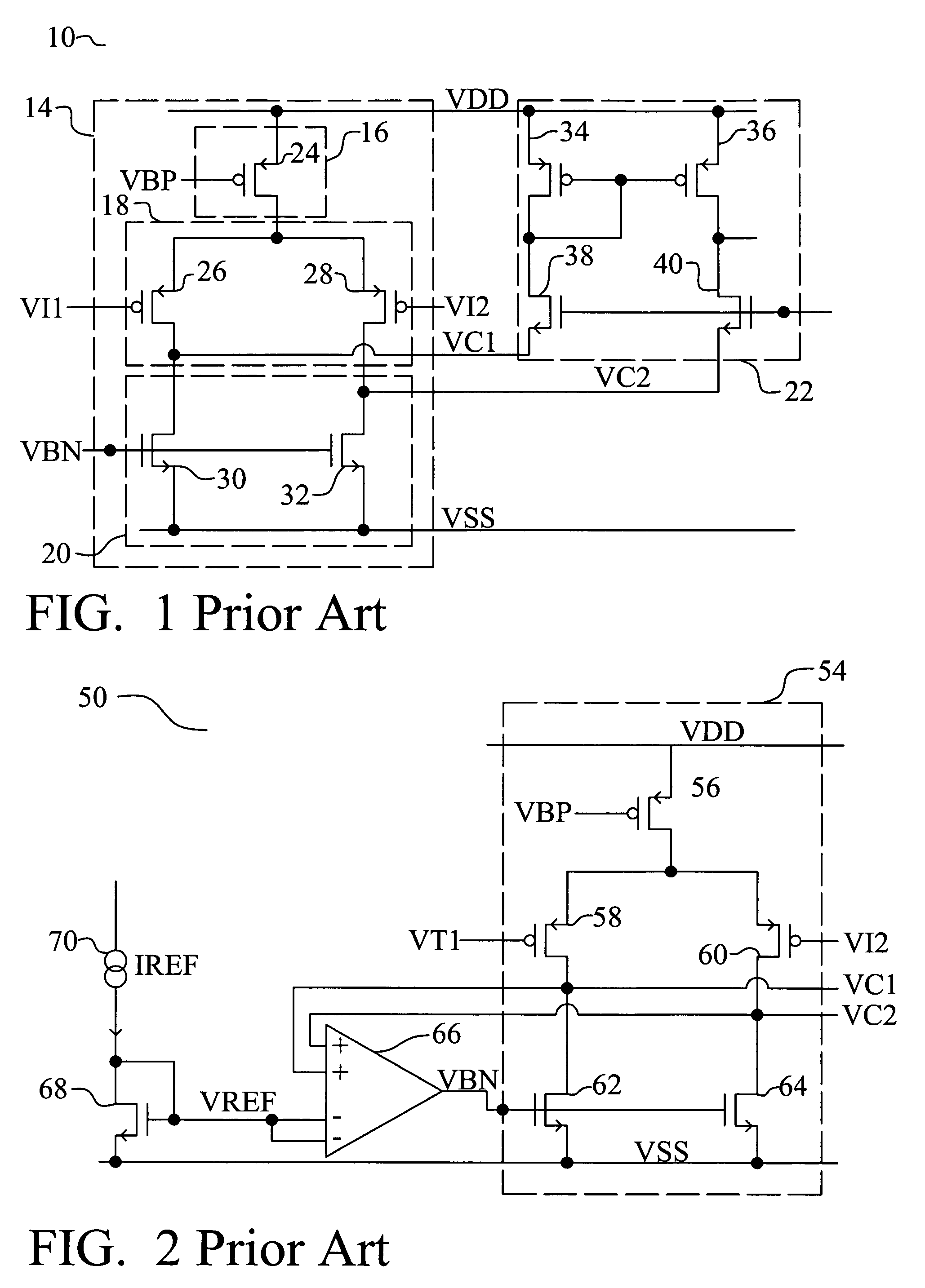 Differential gain stage for low voltage supply