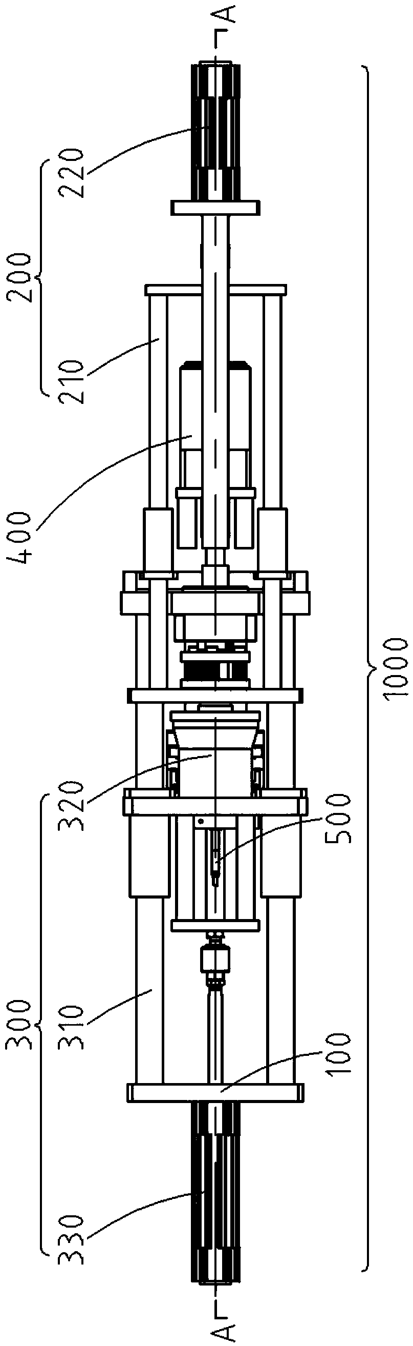 Wheel hub bearing inner ring groove diameter measuring device and system