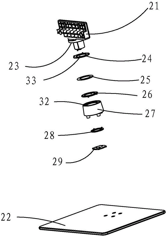 LCD TV with rotatable base