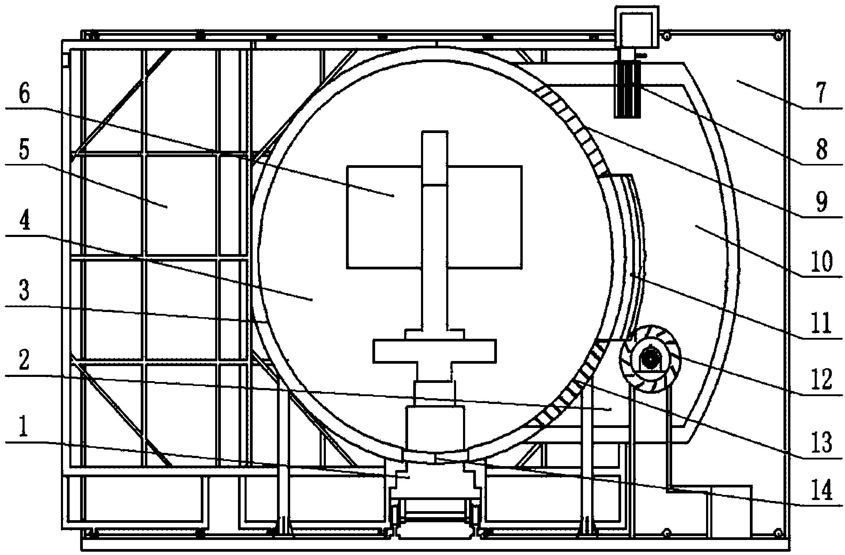 Rotational moulding machine