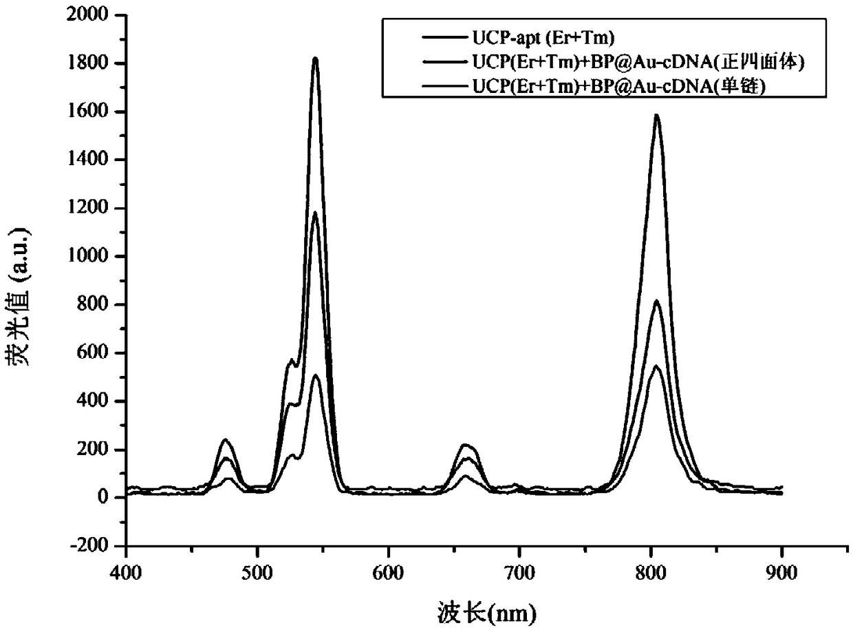 Bisphenol A and 17beta-estradiol detection kit based on upconversion fluorescence aptamer sensor, application and detection method