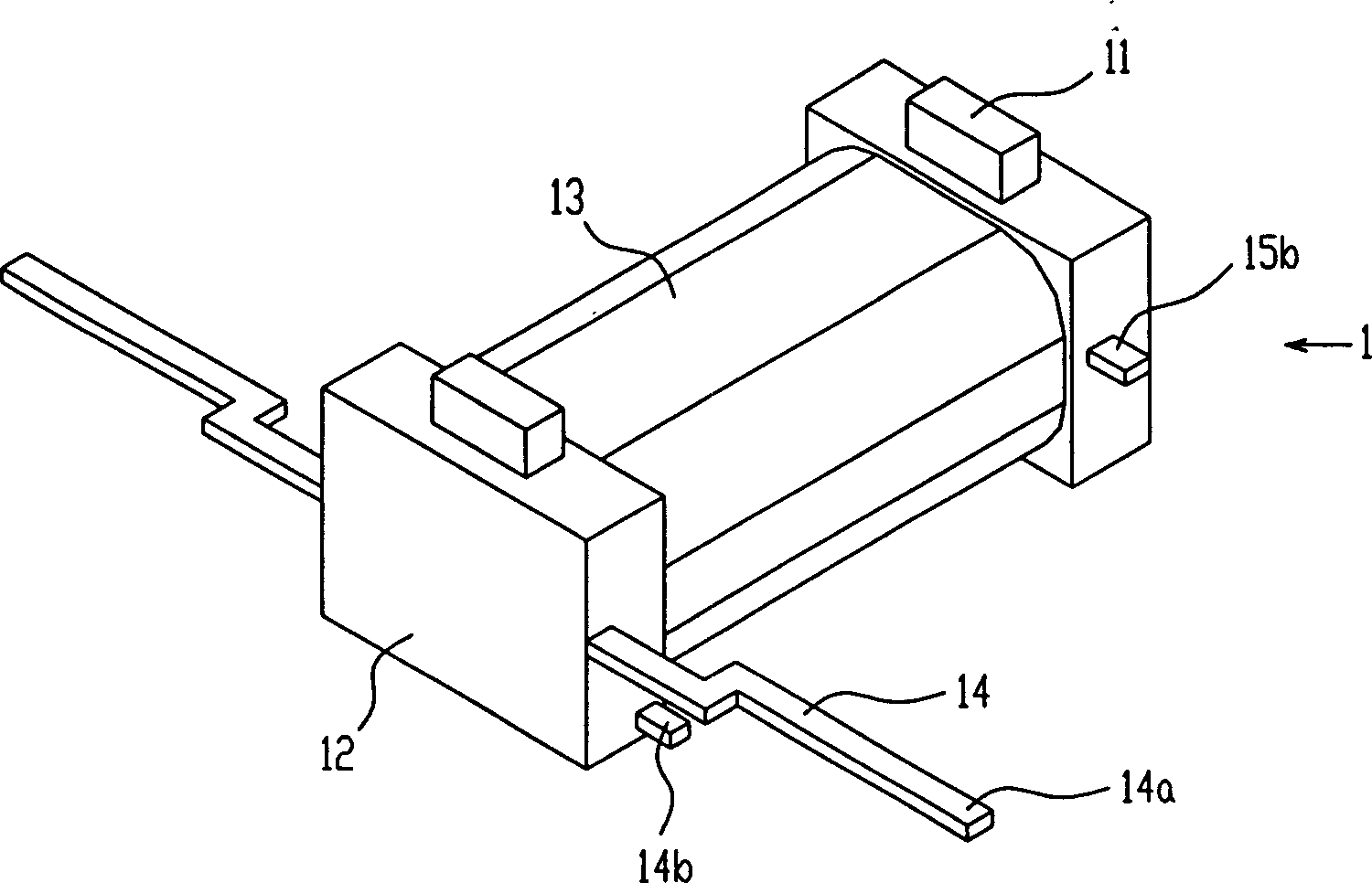 Coil component of electromagnetic relay