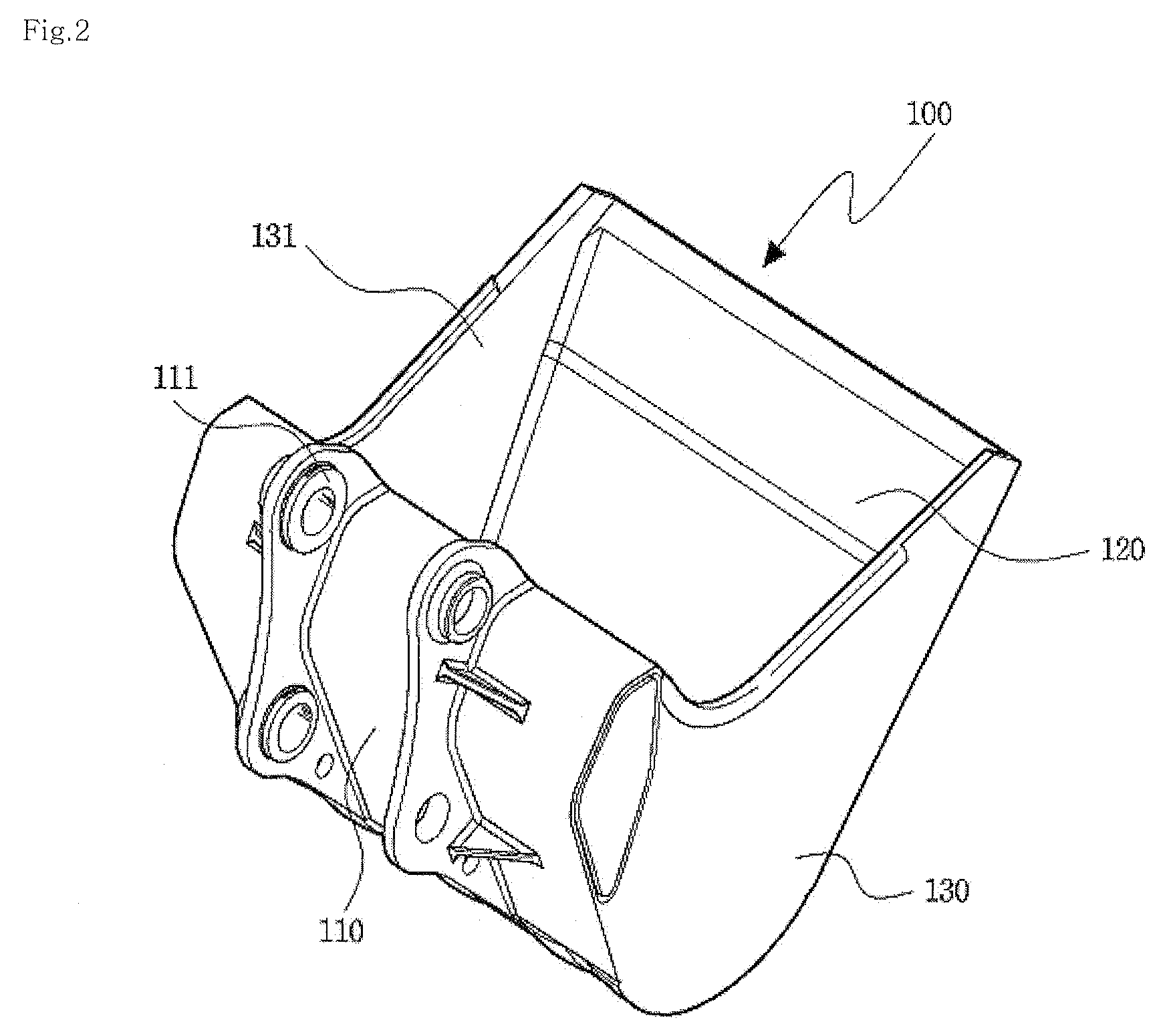 Wear-Resistant, Impact-Resistant Excavator Bucket Manufactured by Casting and Manufacturing Method Thereof