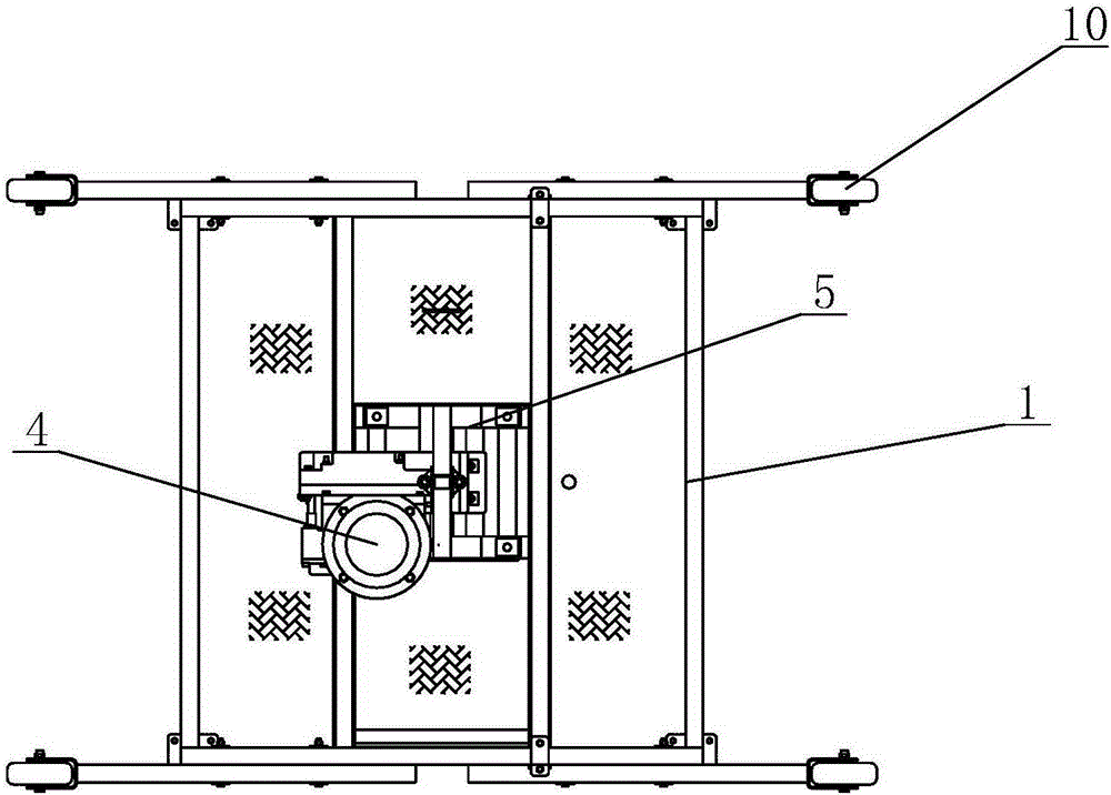 Single-lifting-point double-layer elevator hanging basket