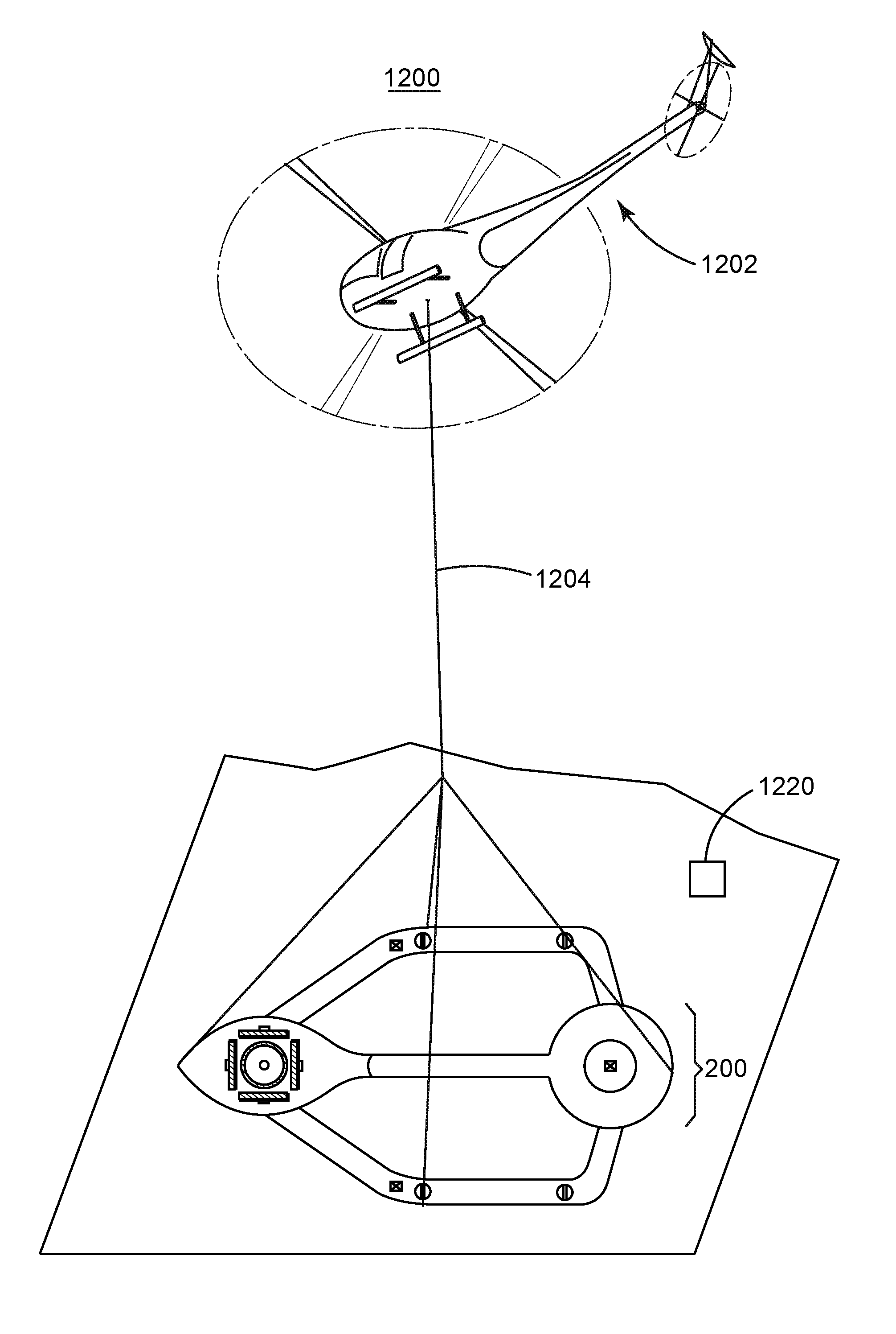 Apparatus for airborne geophysical prospecting using both natural and controlled source fields and method
