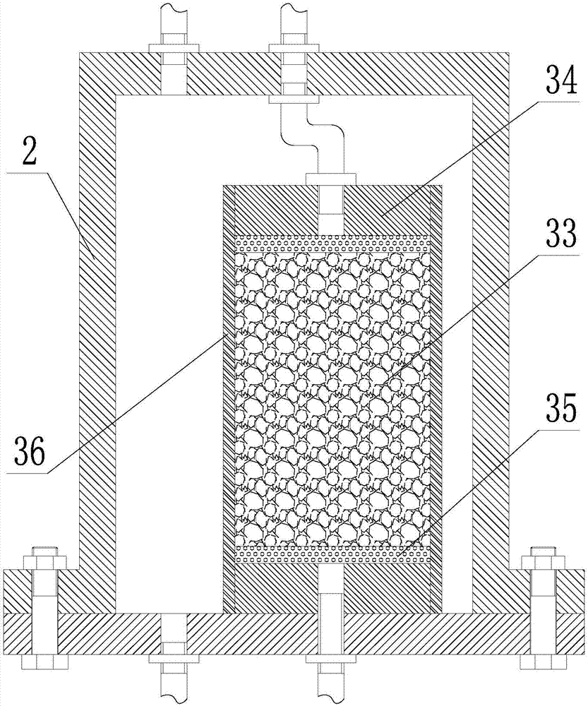Low-permeability rock gas-liquid dual-driven pressure pulse attenuation penetration test device and method