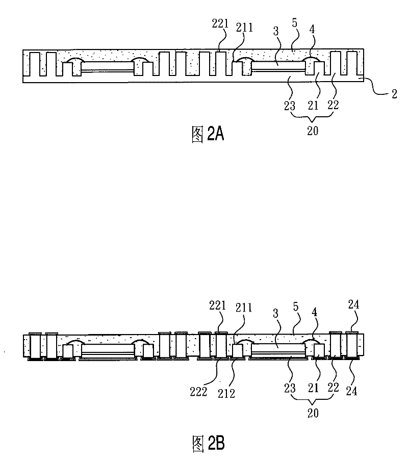 Packaging structure of multi-chip semiconductor