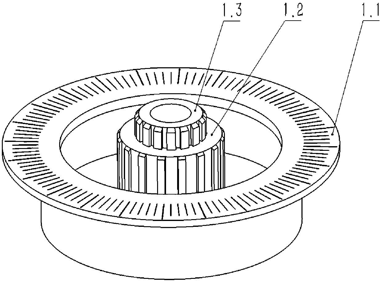 Coaxial input transmission device