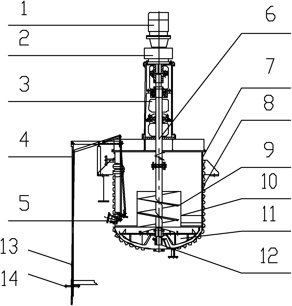 Fusing and mixing device