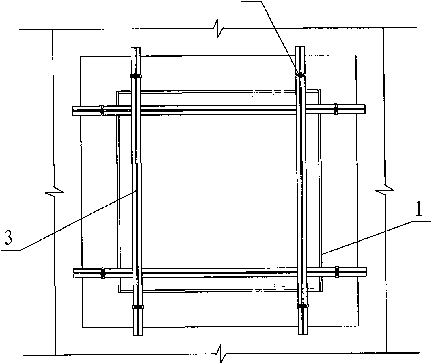 Construction method for resisting uplift in internal mold of concrete box