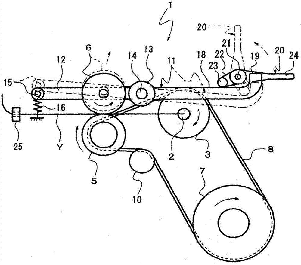 Weft yarn measuring and storing device of loom