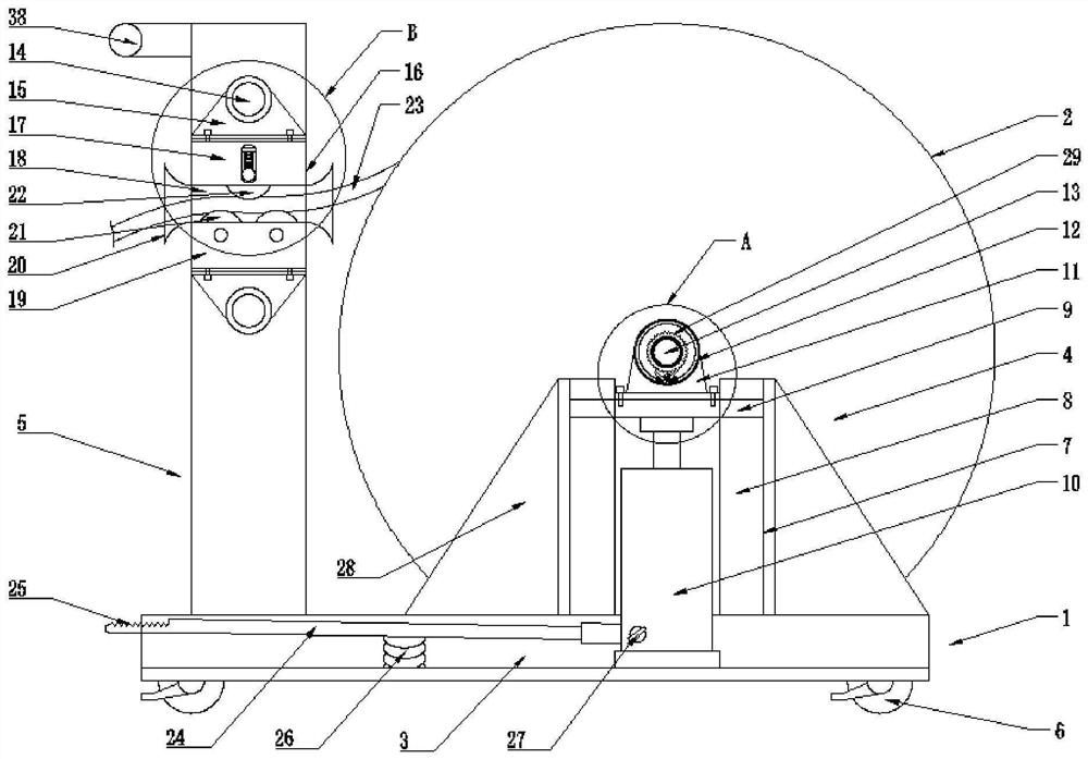 Auxiliary conveying device for cable laying