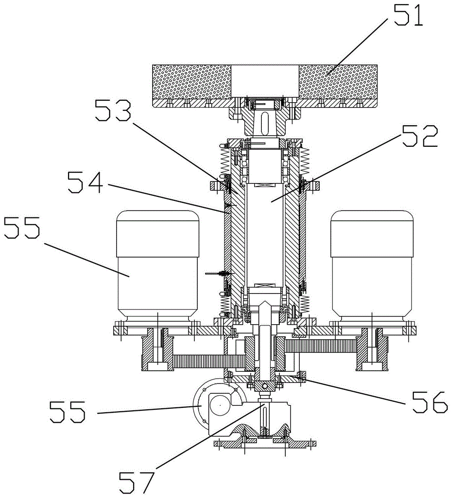 Spring grinding machine with double end faces