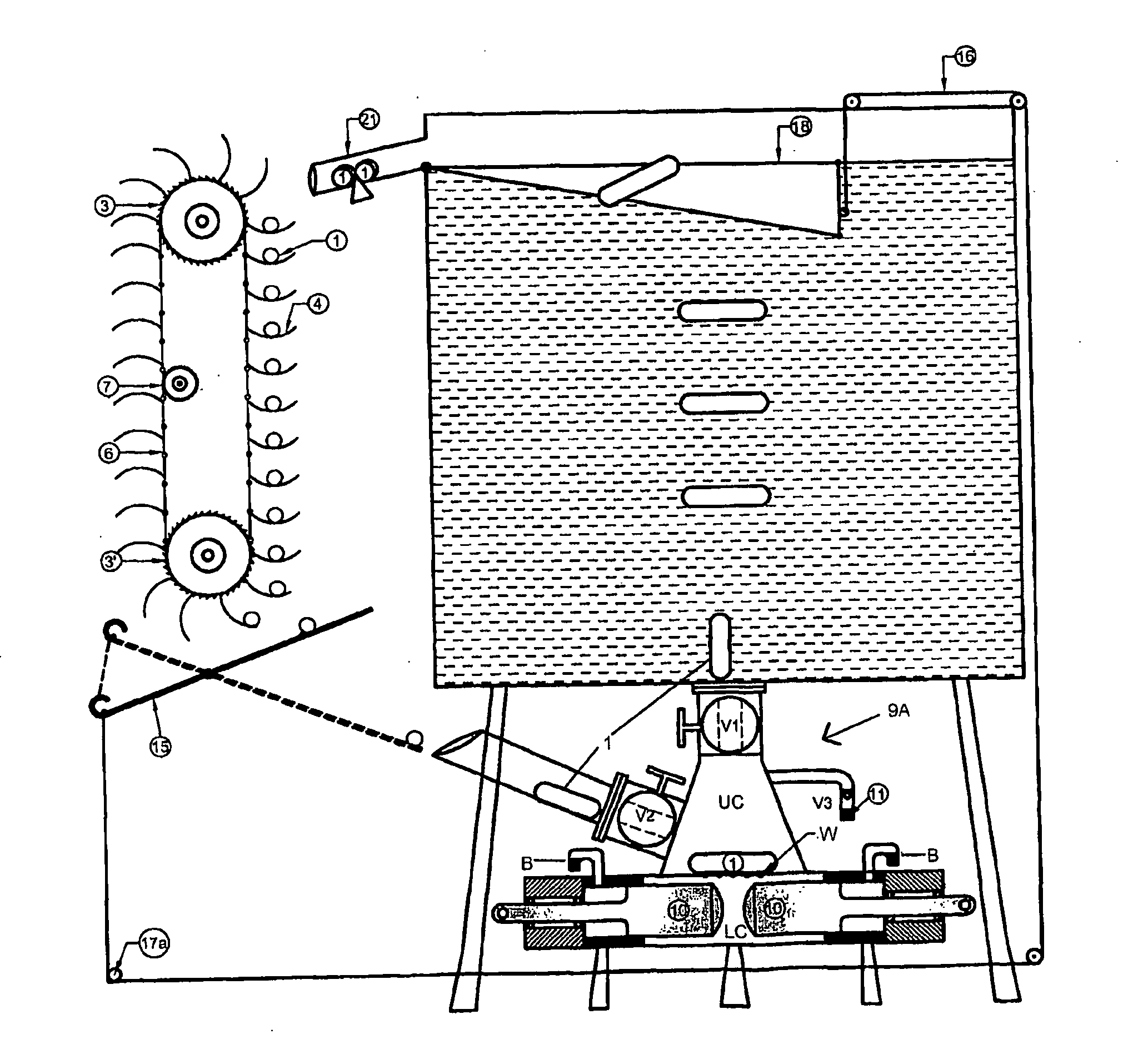 An engine using potential and buoyancy energy with de pressure transfer box