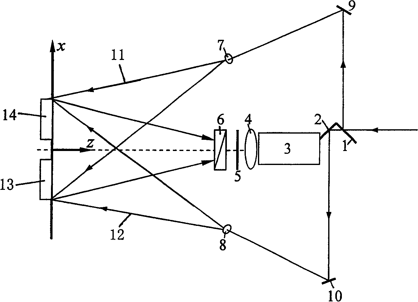 Large-shearing carrier-frequency electronic speckle interference displacement field separating method