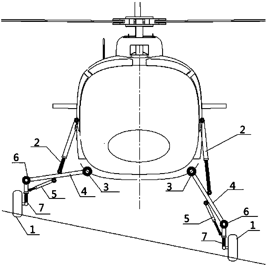 Self-adaptive landing gear