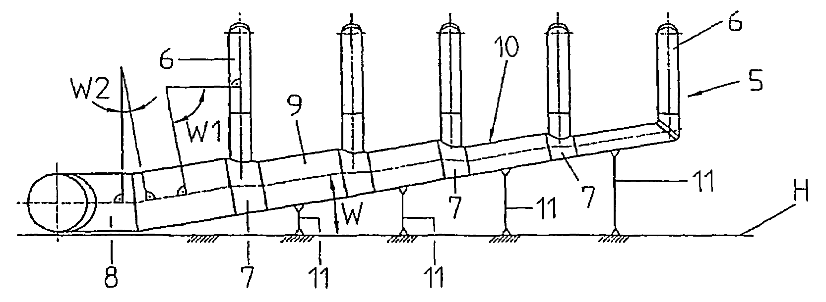 Exhaust-steam pipeline for a steam power plant