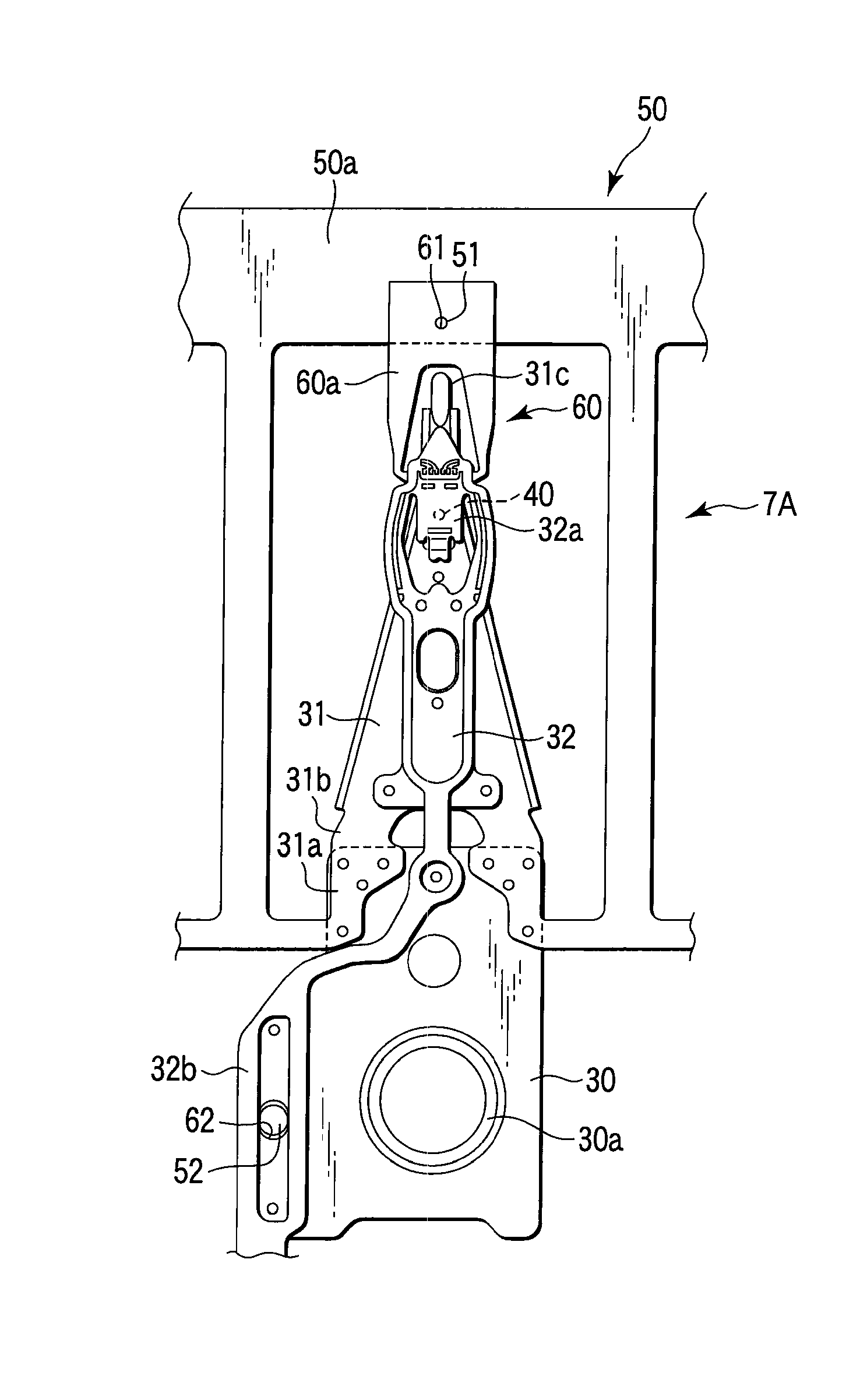 Manufacturing method for a magnetic head supporting suspension