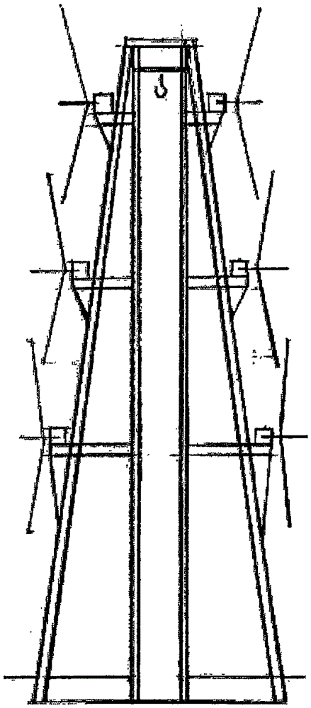 Mountain blocking frame construction type wind power generation device