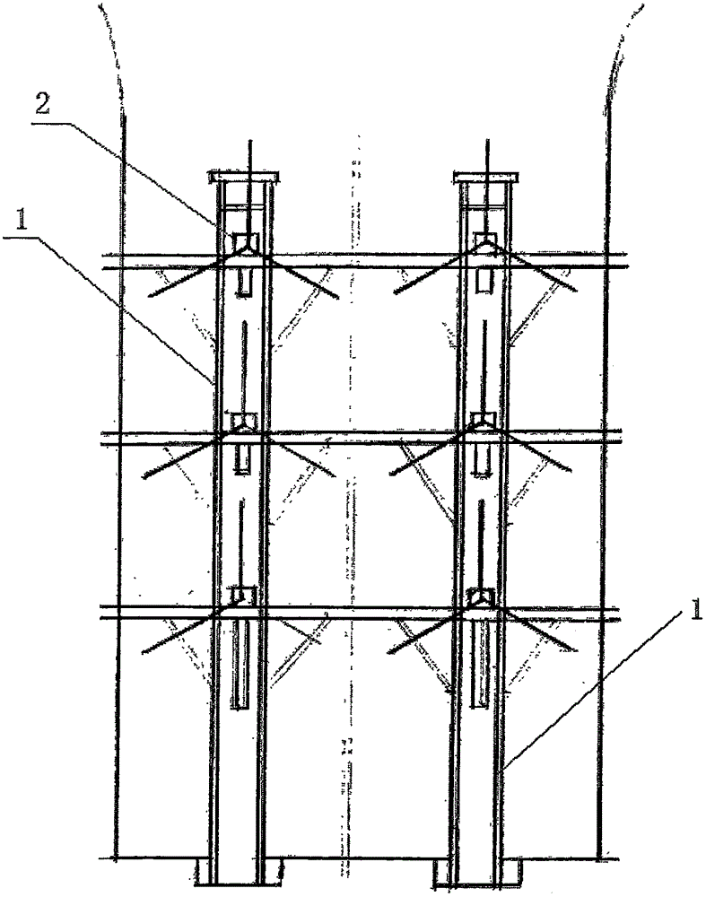 Mountain blocking frame construction type wind power generation device