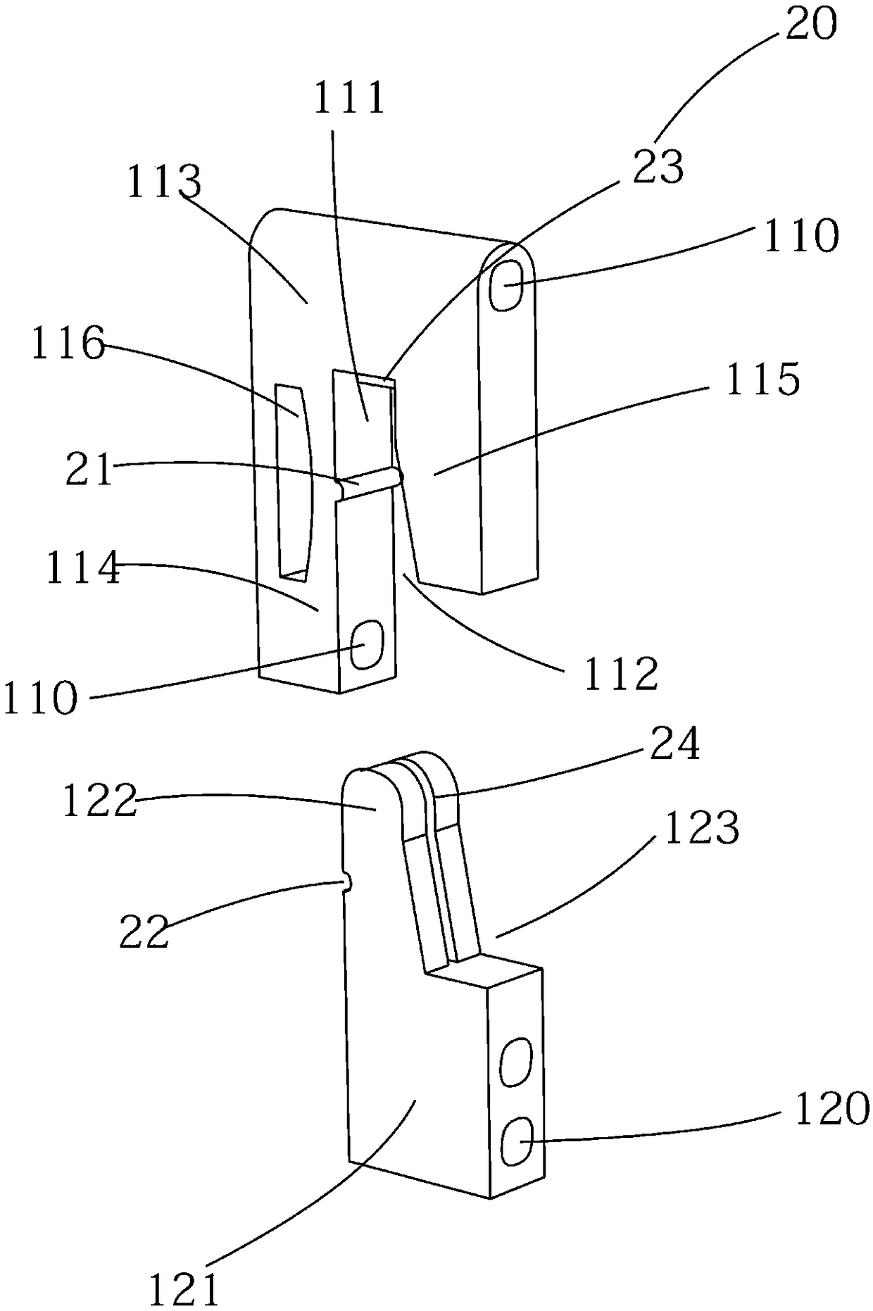 Assembling device, board furniture and board assembling method