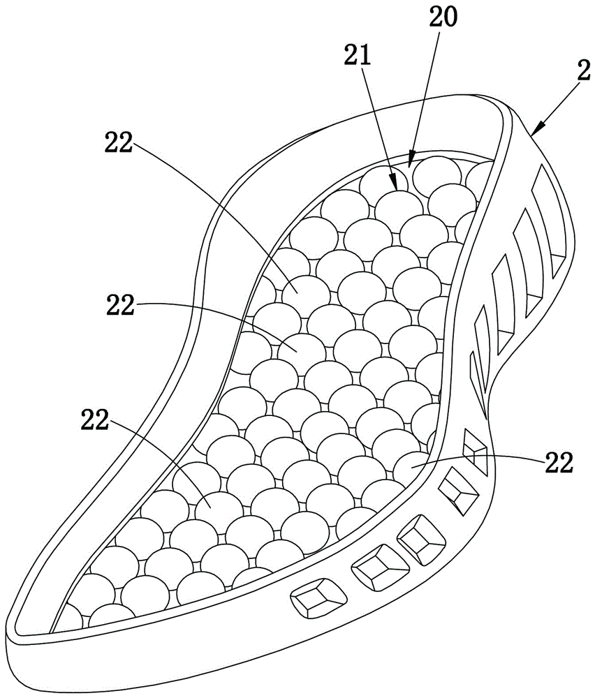 Shock-relieving and powered bubble massage sports shoe