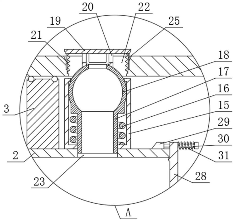 Linear reciprocating type continuous online flue gas sampling detection device based on fixed position