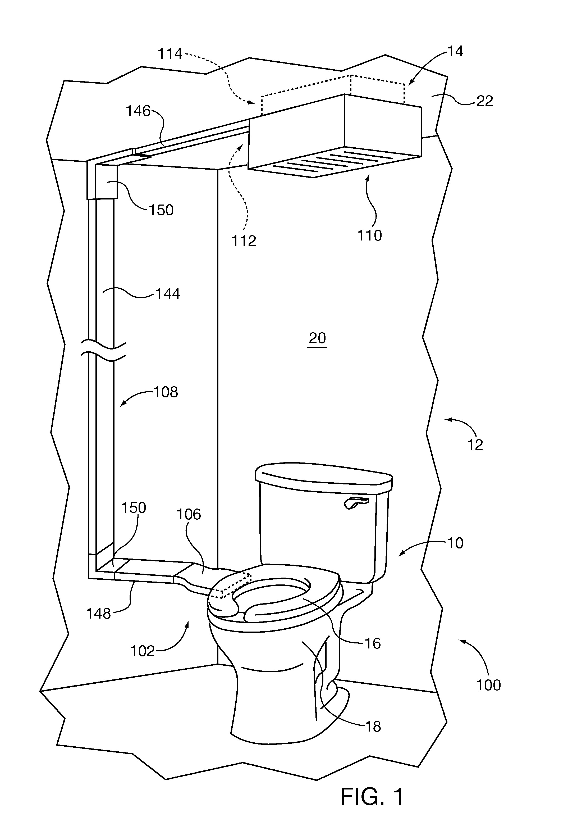 Commode ventilator