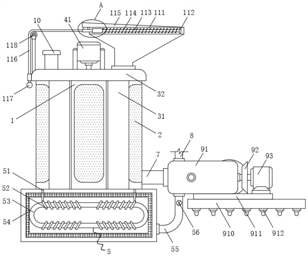 Water supply system for large-scale healthy breeding of live pigs and water supply method of water supply system