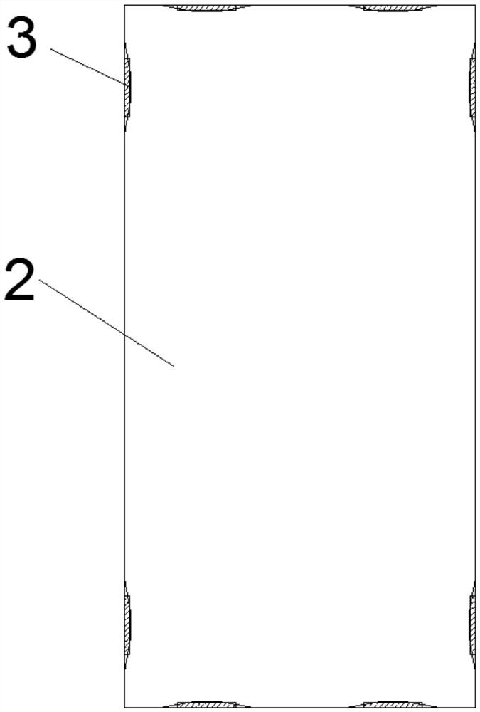 Groove-jumping type grooving process for dry-method paved ceramic tiles