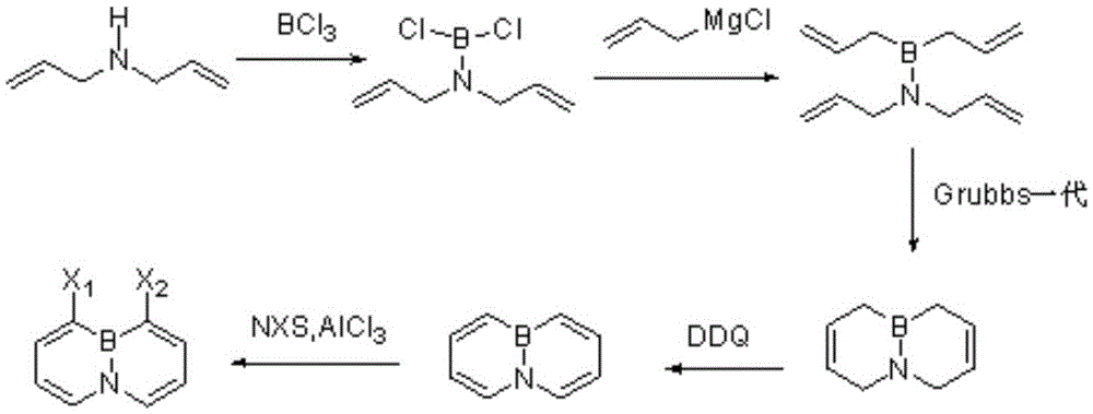 A method for synthesizing 4a, 8a-borazyridine and derivatives thereof