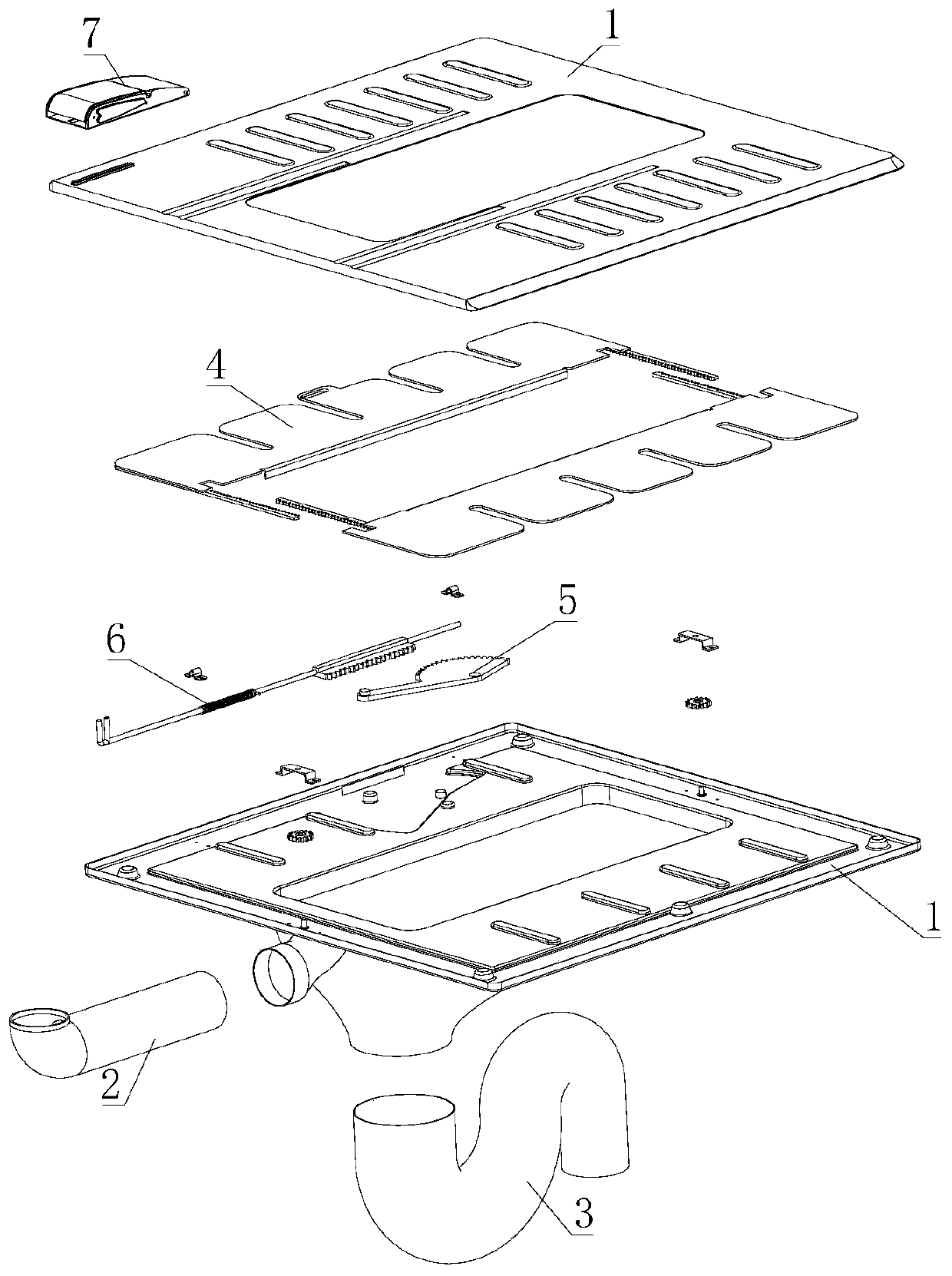 Squatting pan capable of being covered and squatting pan device
