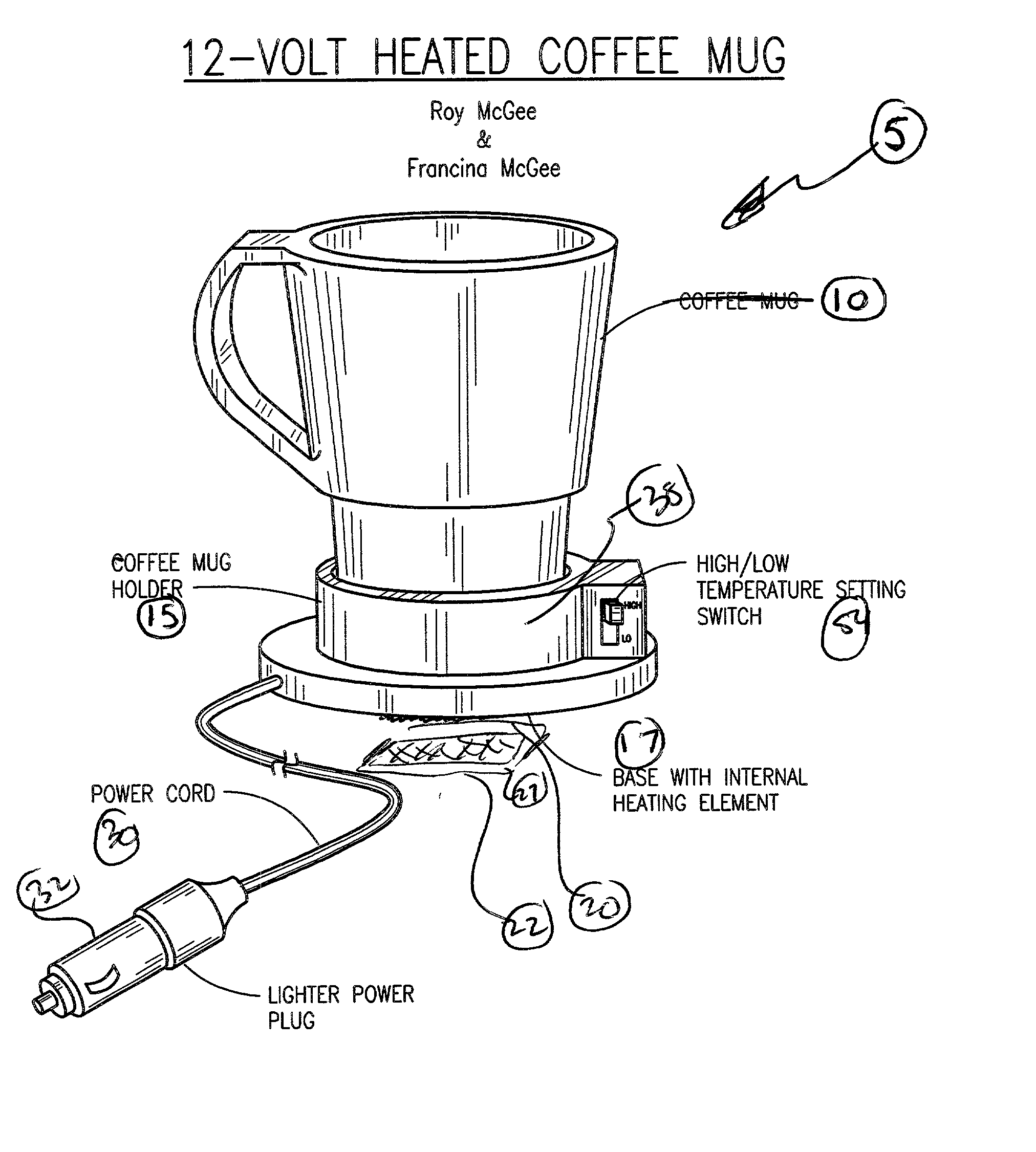 12-volt heated coffee mug