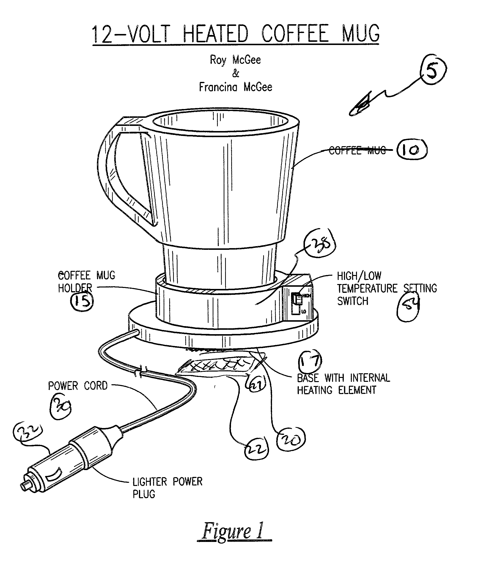 12-volt heated coffee mug