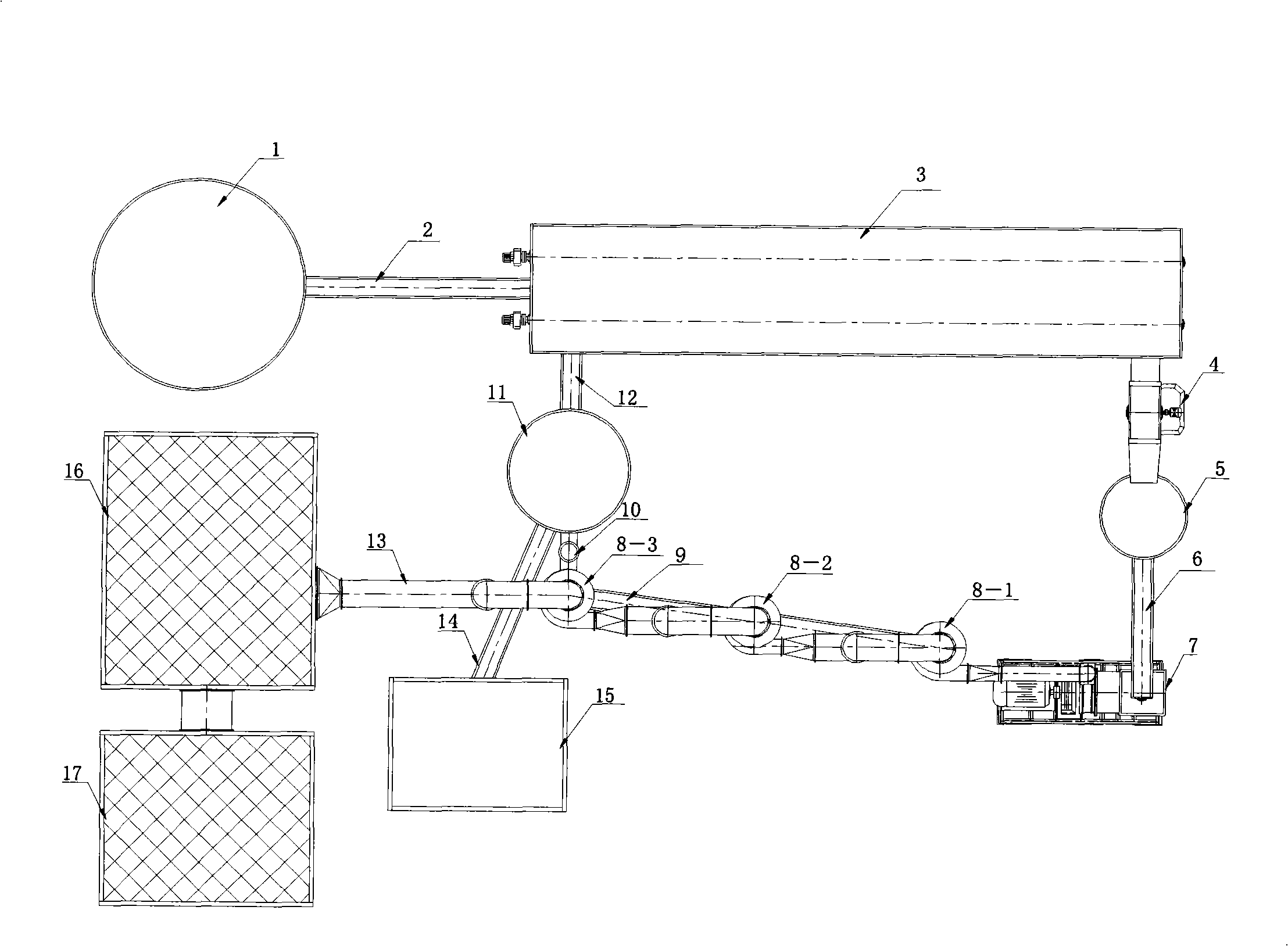 Industrial automatic method and device for producing sludge dry powder by sludge dehydration