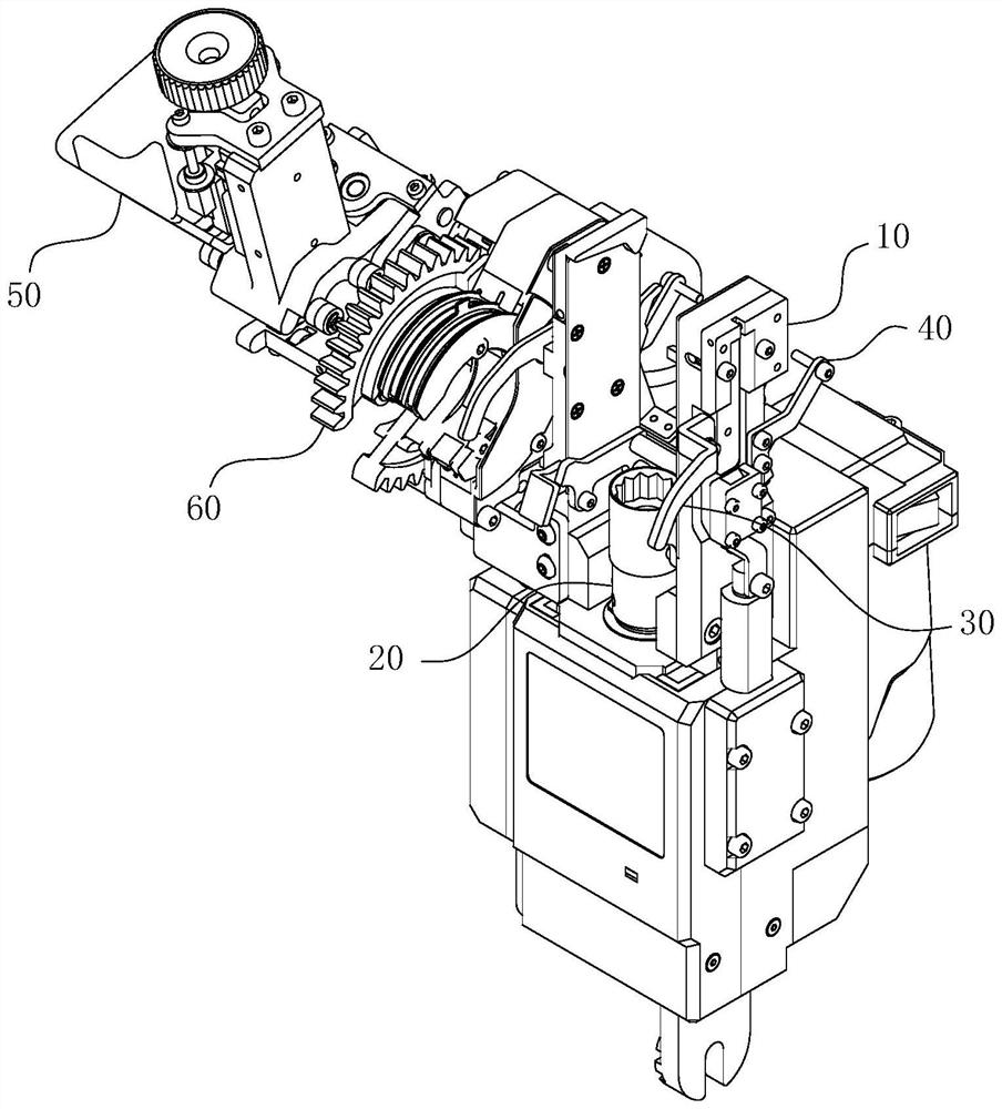 Integrated installation tool for J-shaped wire clamp