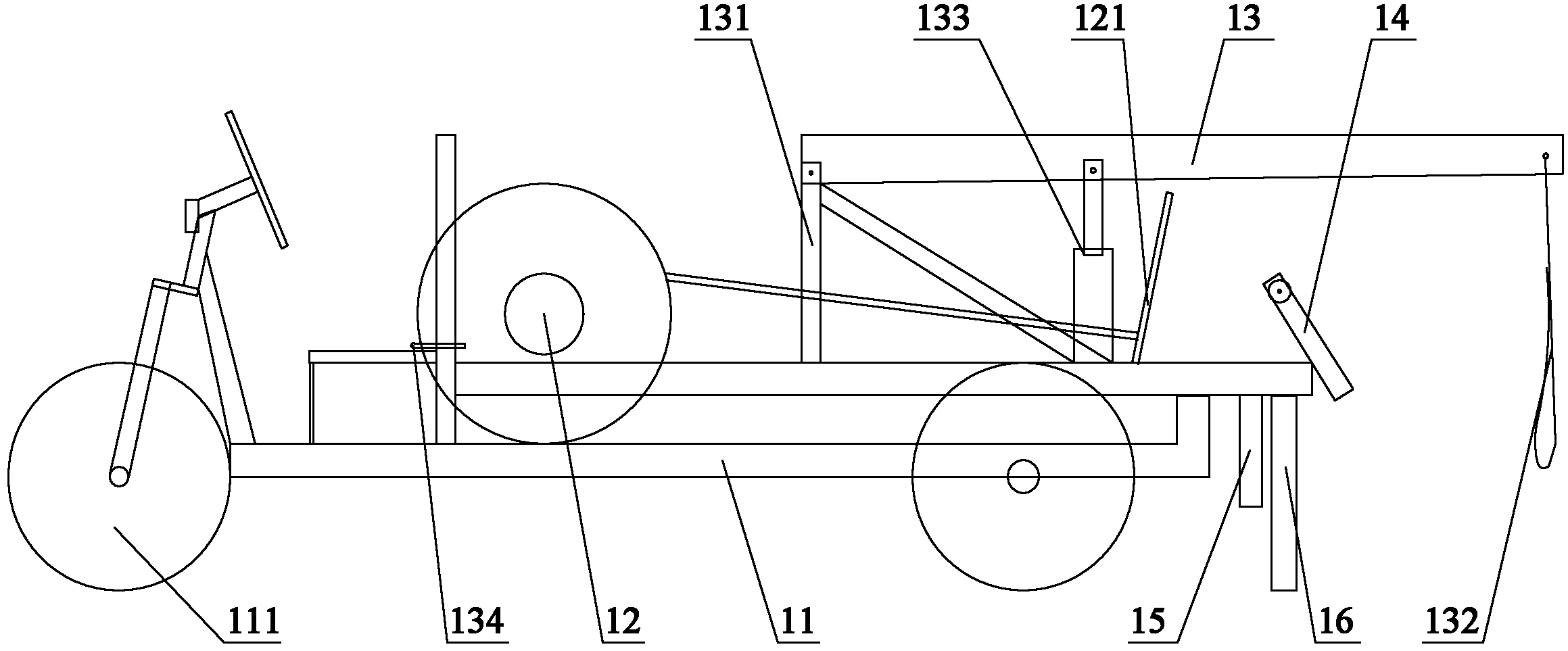 Line construction car