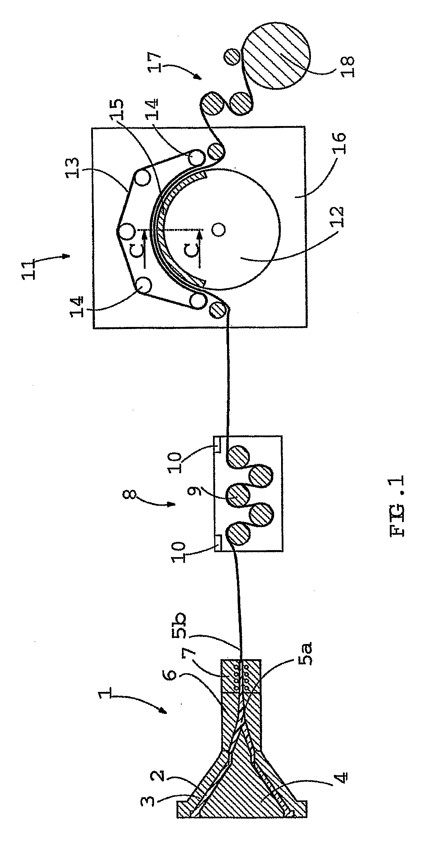 Method and apparatus for producing plastic film