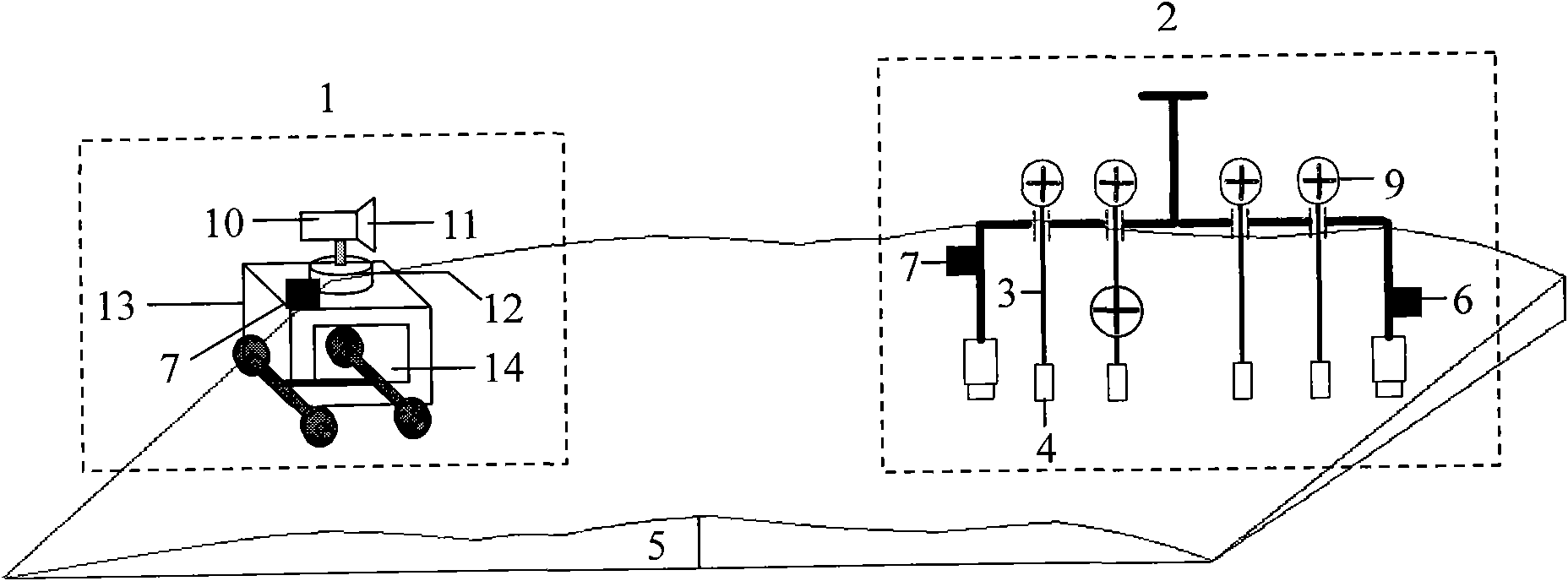 Photographic measurement system and method for pavement evenness