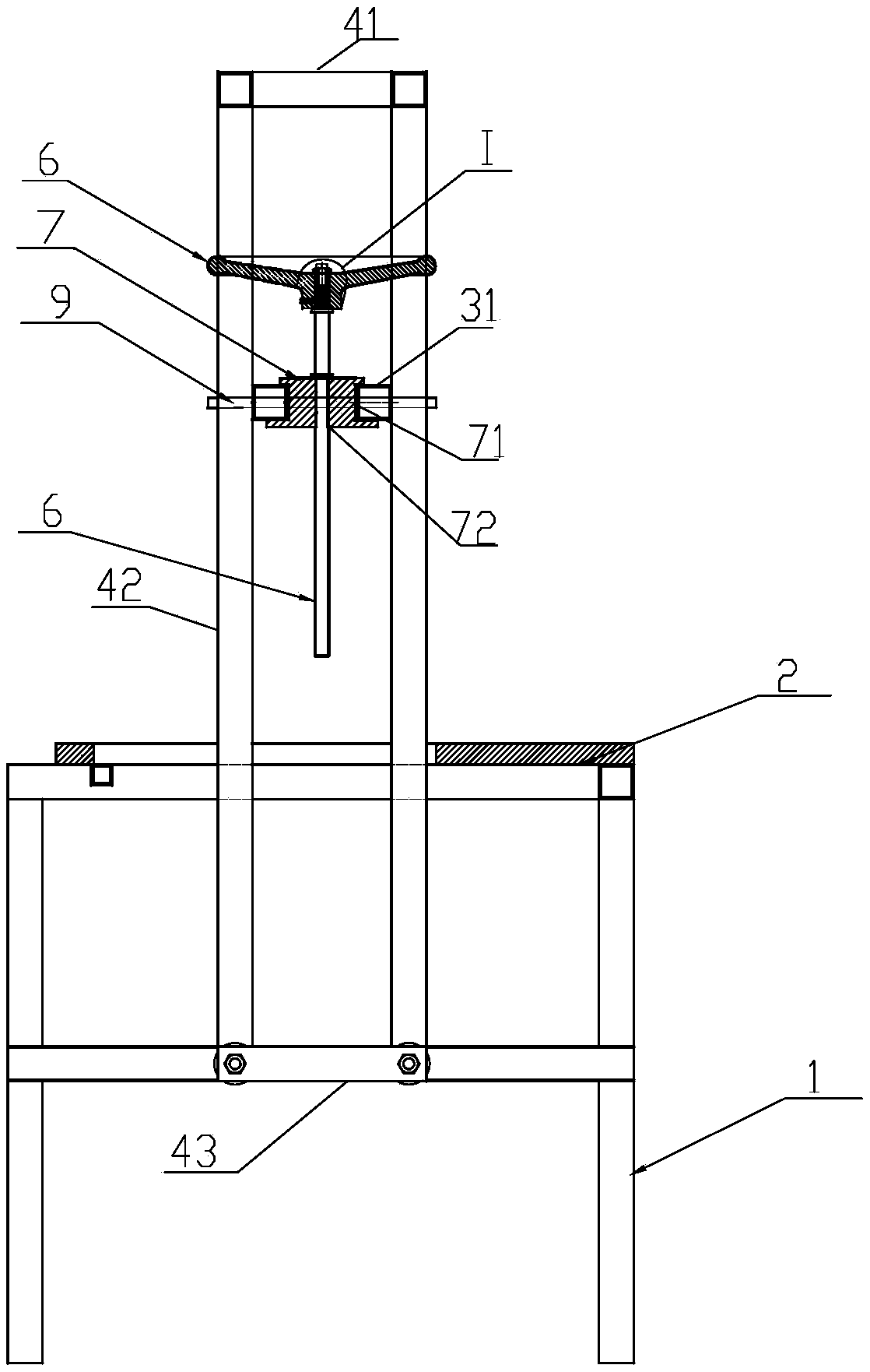 Auxiliary operating platform for assembling butterfly valve with large specification