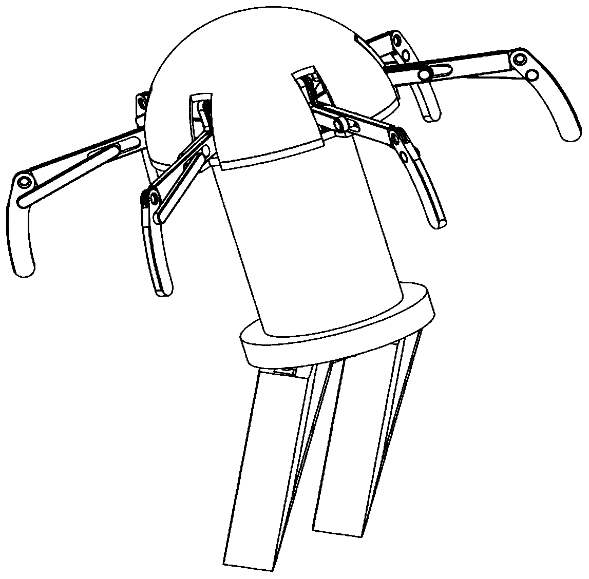 A robot imitating golden jellyfish based on six-bar mechanism