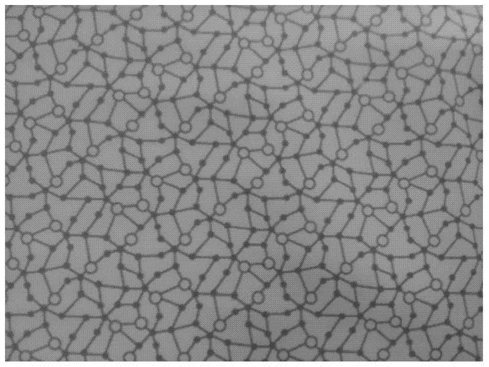 A waterproof and moisture-permeable grid printed fabric and its preparation method