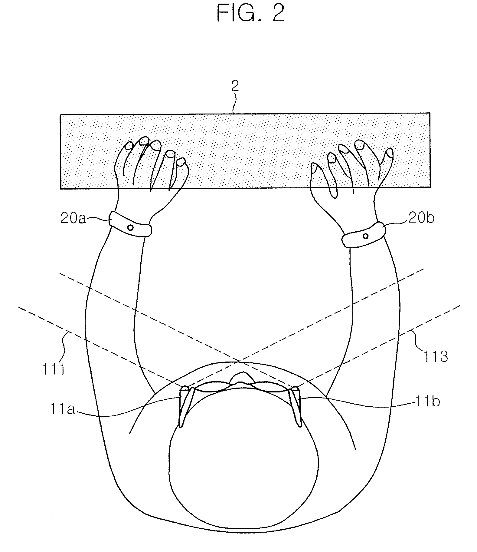 Apparatus for user interface based on wearable computing environment and method thereof