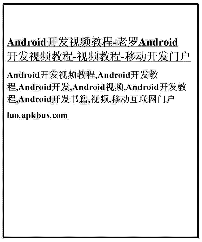 Method and device using anchor text as webpage title