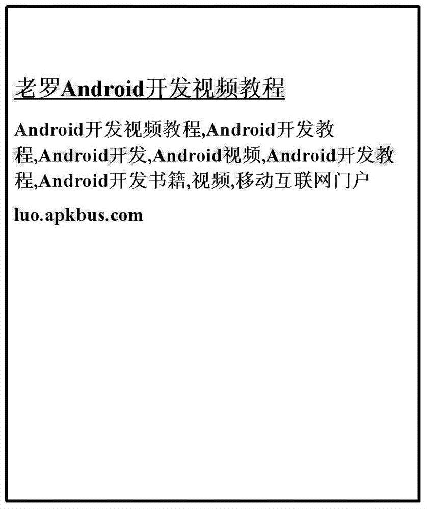 Method and device using anchor text as webpage title