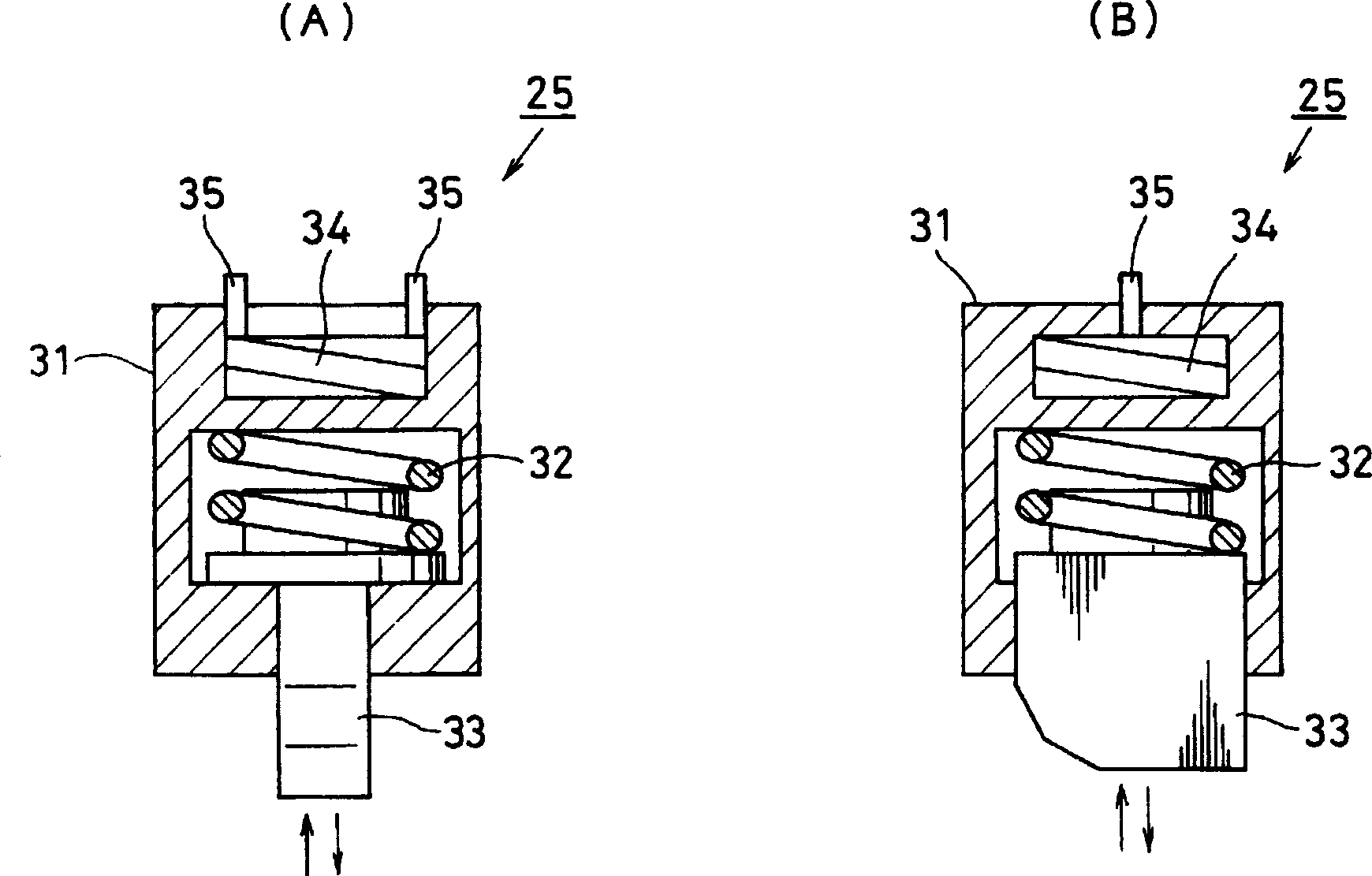 Determinating device for paper