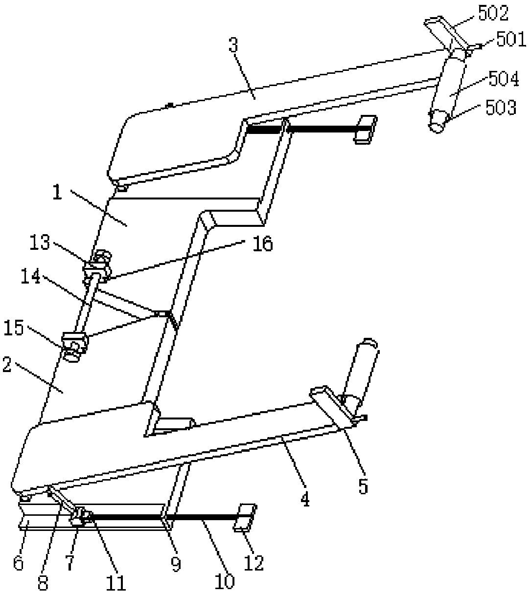 Auxiliary device for gynecological clinical examination