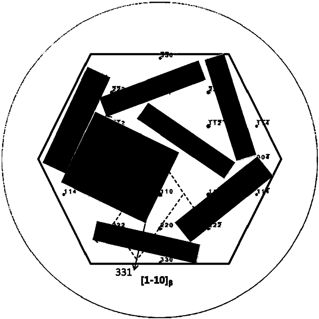 Method for determining orientation of beta phase of titanium alloy by microstructure morphology