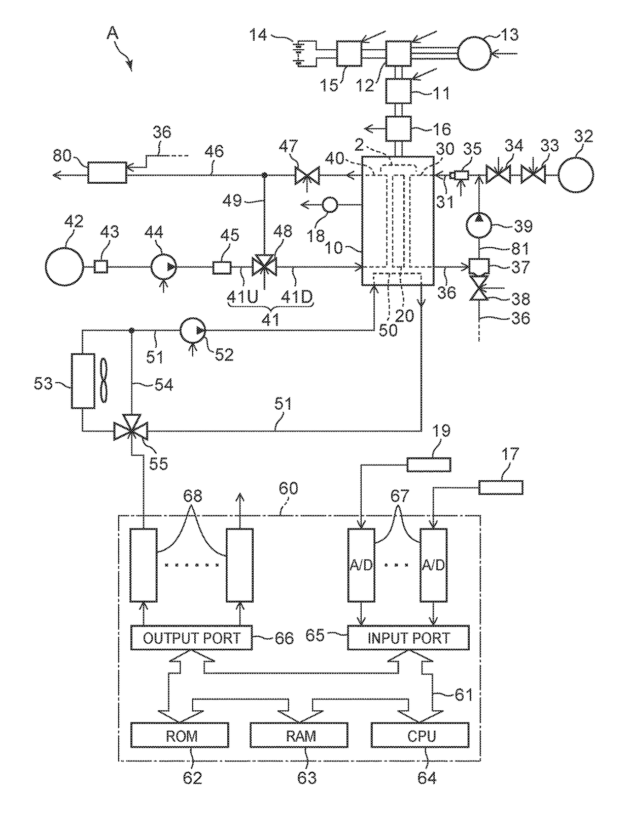Fuel cell system and performance improvement method of fuel cell system
