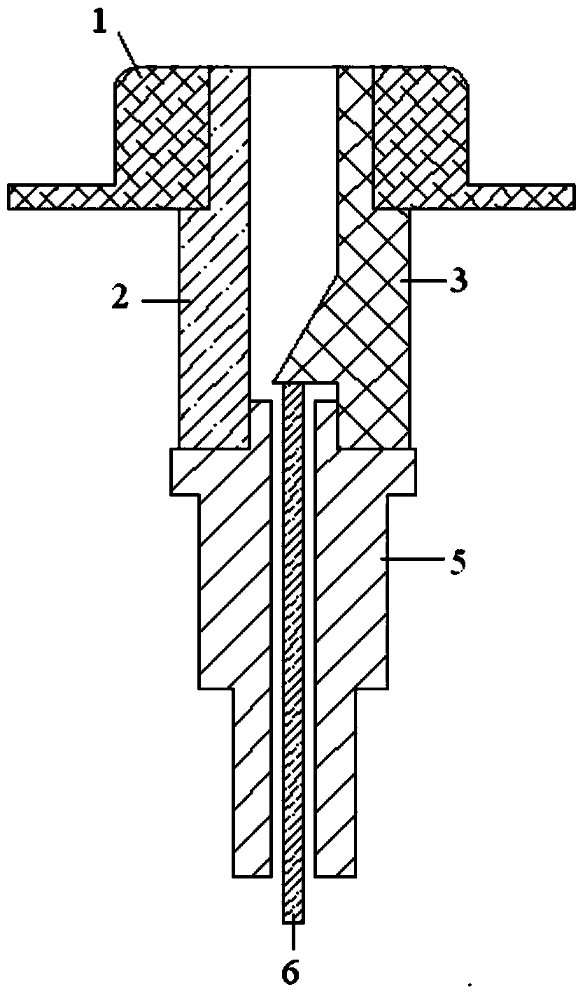 V-waveband traveling-wave tube energy transmission structure and manufacturing method thereof